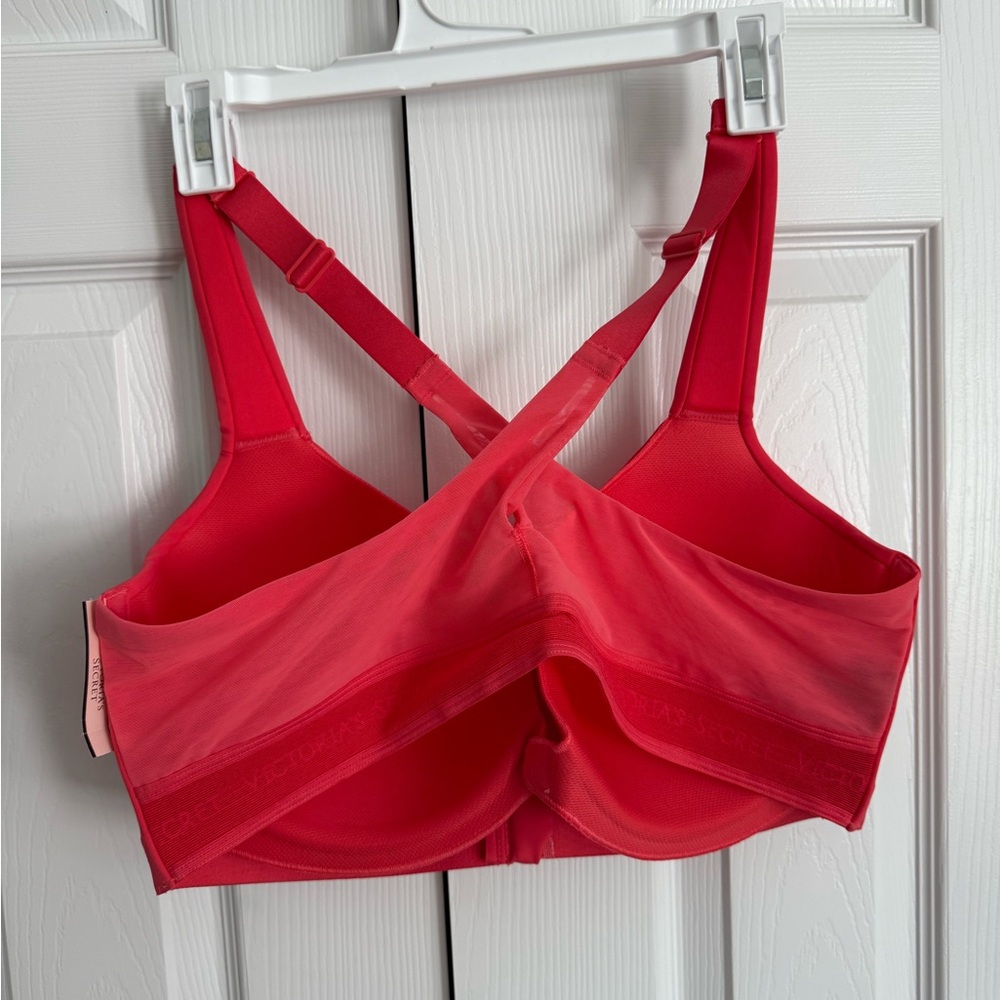 VS Knockout Maximum Support Front-close Sports Bra - SALMON - Picture 2 of 2